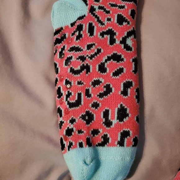 Womens Warm Fluffy Winter Slipper Socks With Grips Size One Size Fits All - Picture 3 of 4